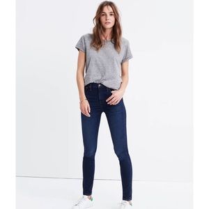 NEW Madewell 10" High-Rise Skinny Jeans in Hayes Wash